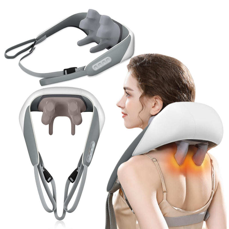 Masajeador Eléctrico Cervical y de Espalda – Recargable y Portátil