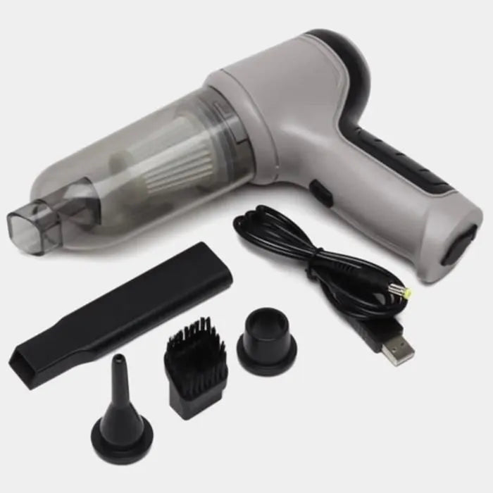 Mini Aspiradora 3 en 1 para Carro y Hogar – Potente y Portátil